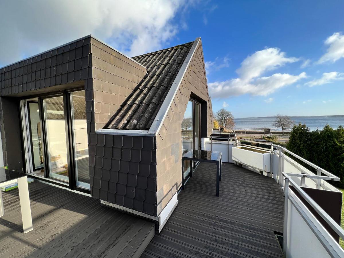 Beach House II - Penthousewohnung In Bestlage Mit Sonniger Dachterrasse Und Top Meerblick Harrislee Eksteriør bilde